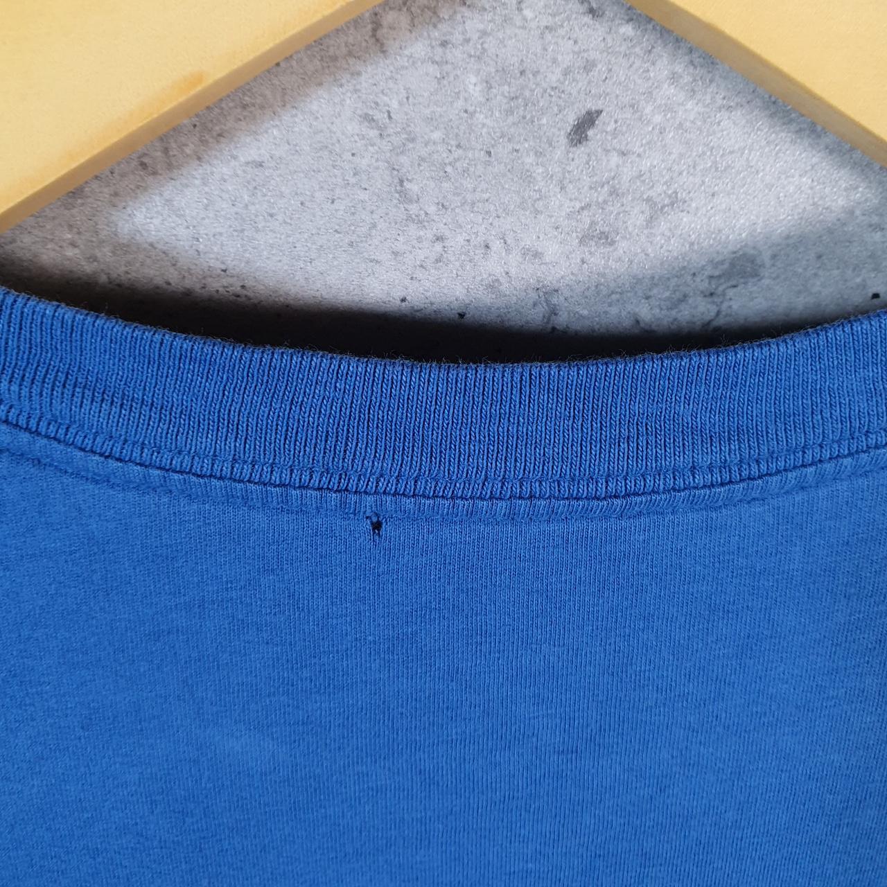 Vintage Nike Club T Shirt Shirt Men’s Small Blue Embroidered Logo Athletic C9761