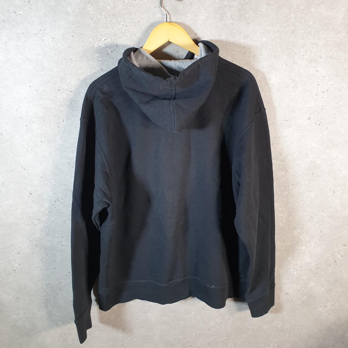 Vintage Champion Hoodie Men’s XL Black Pro Sport Pullover Spellout Logo