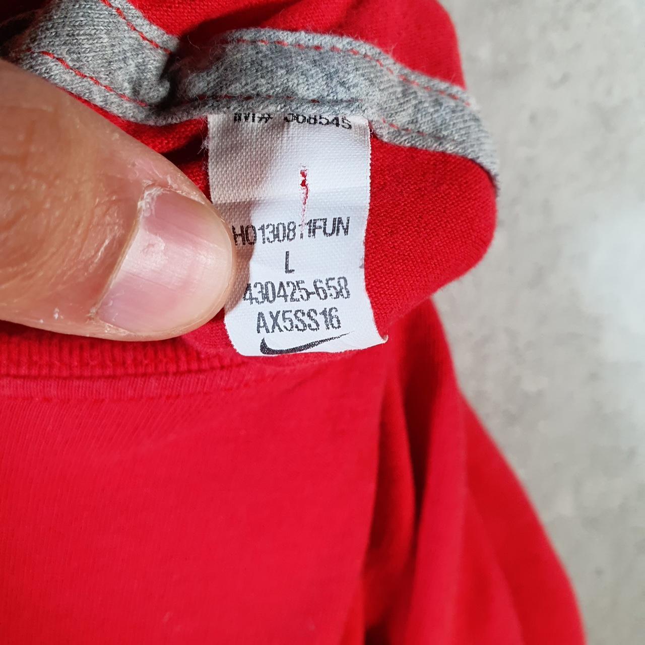 Vintage Nike Just Do It T Shirt Men’s Large Red Printed Single Swoosh Logo Athletic Big Fish Vintage