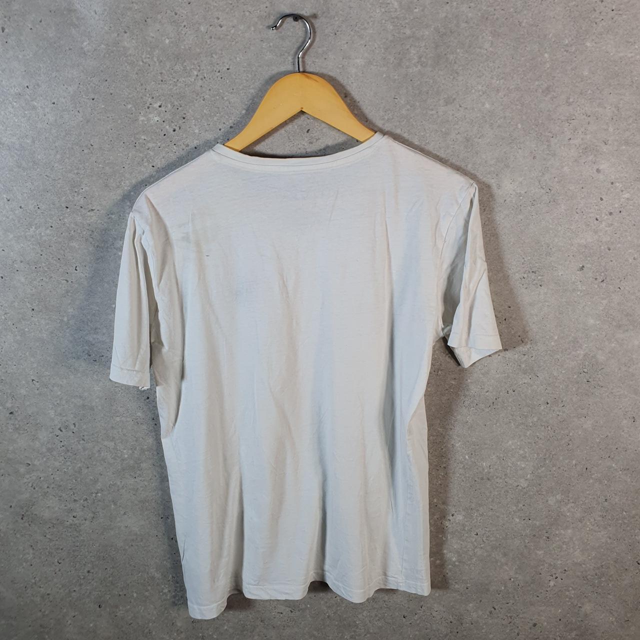 Vintage Marco Donateli Embroidered Logo T Shirt Mens Medium White Athletic Casual