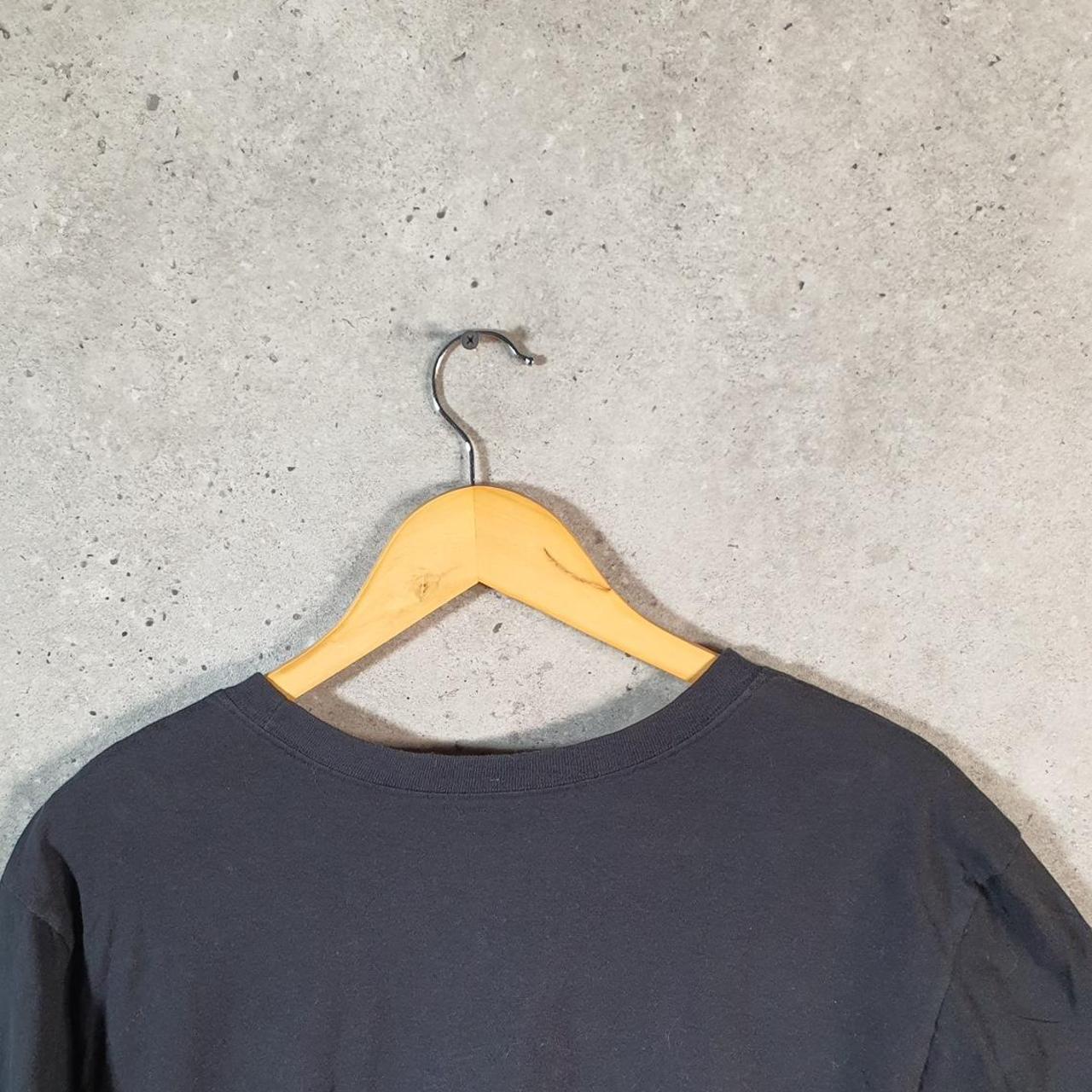 Vintage Nike Spellout T Shirt Men’s XL Black Printed Single Swoosh Logo Athletic Big Fish Vintage