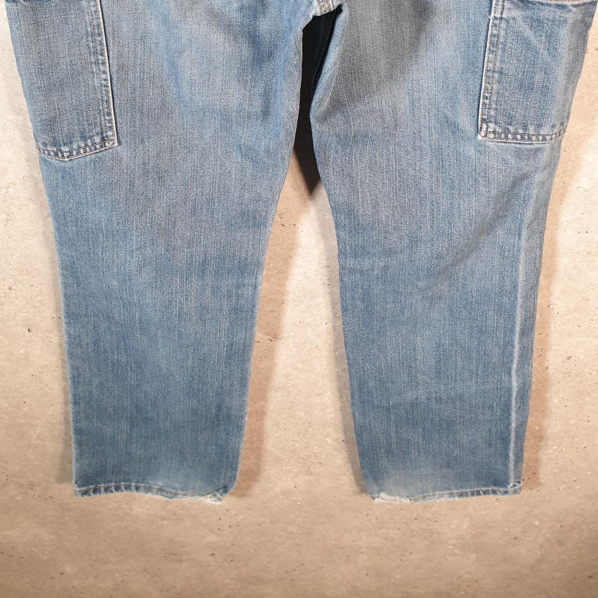 Vintage Carhartt Workwear Carpenter Jeans Mens W36 L30 Blue Denim Relaxed Fit USA