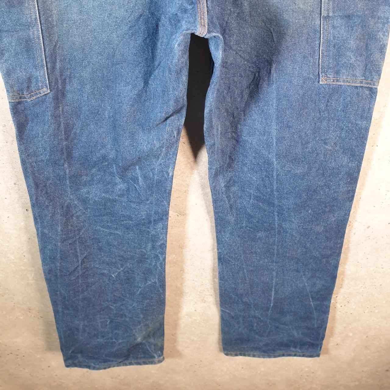 Vintage Carhartt Carpenter Double Knee Trousers Mens W36 L34 Blue Original Dungaree Fit