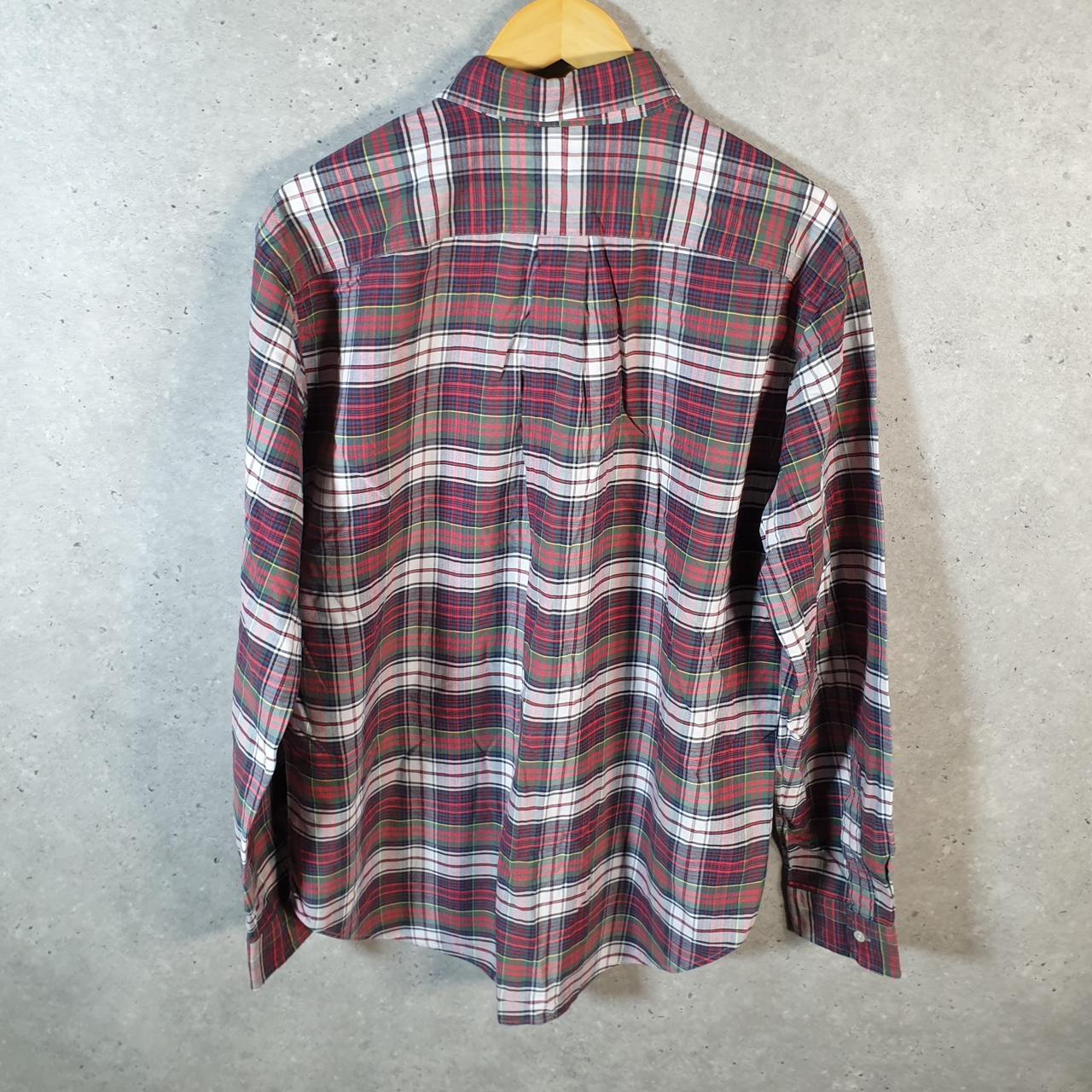 Vintage Ralph Lauren Button Down Shirt Men’s Large Classic Fit Checkered Pony Cotton