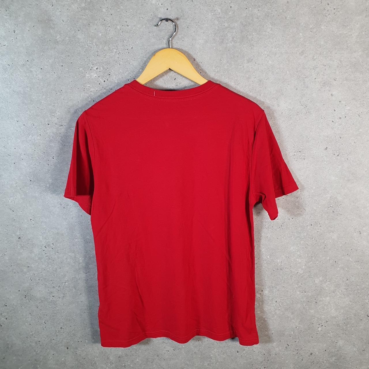 Vintage Ralph Lauren Polo Sport T Shirt Womens Large Red Custom Fit Embroidered Pony C8640