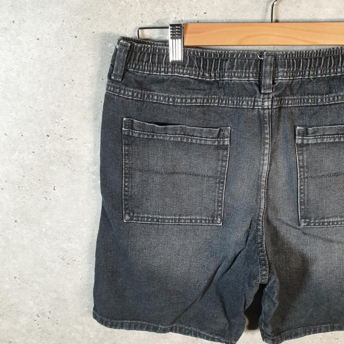 Vintage Wrangler Shorts Jorts Cargo Womens 2XL Grey Relaxed Denim