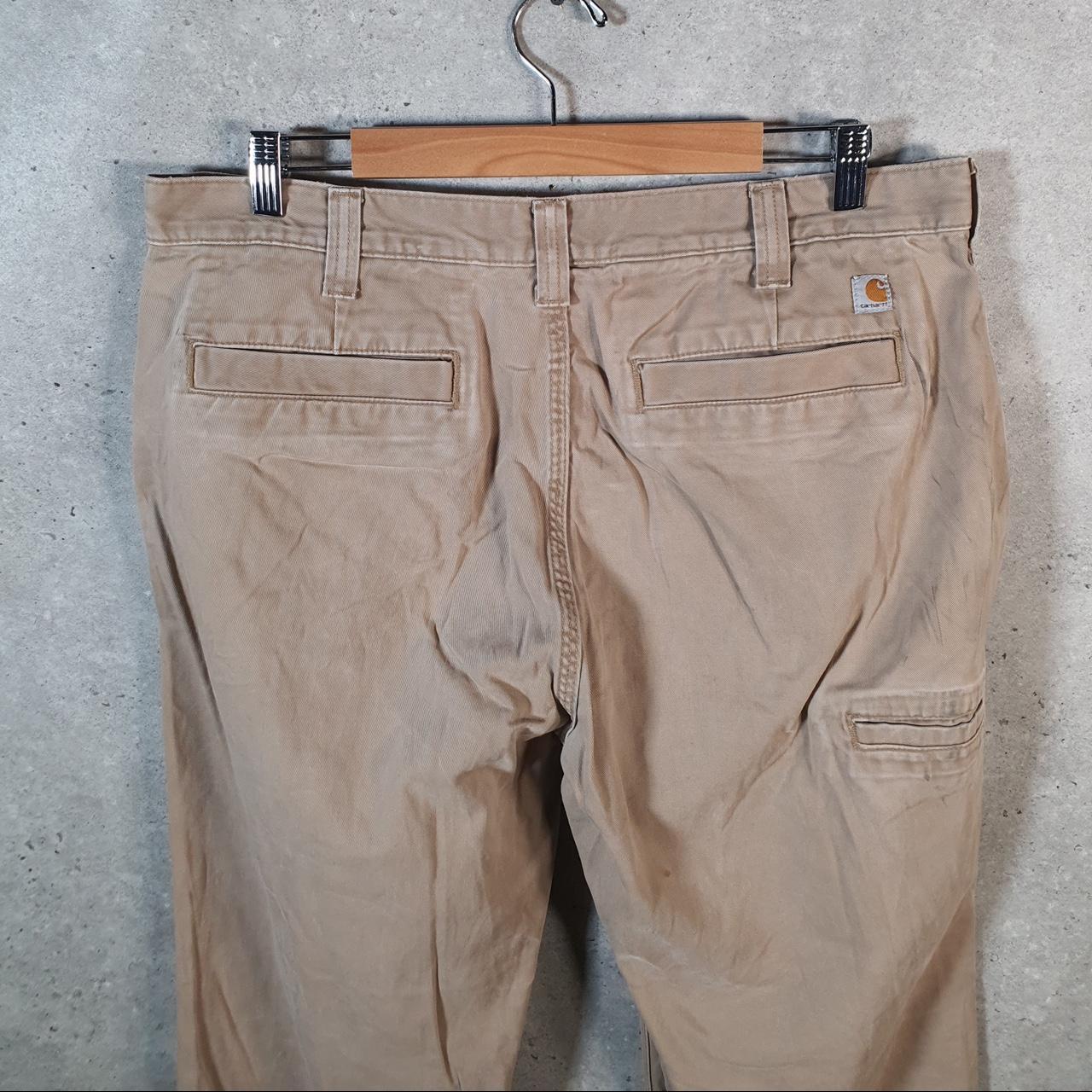 Vintage Carhartt Carpenter Trousers Mens W36 L30 Brown Relaxed Fit Workwear