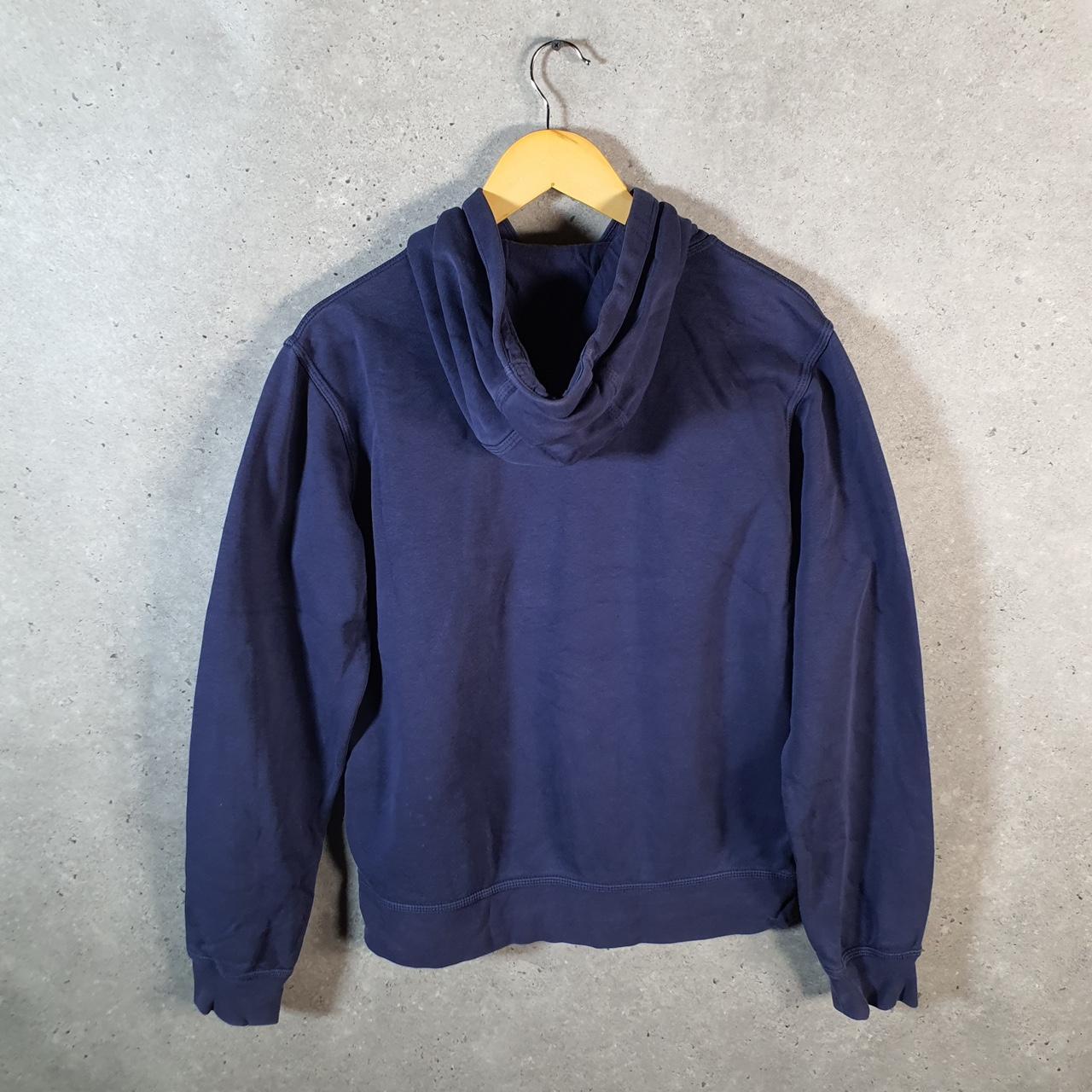 Vintage Nike Club Hoodie Men’s Medium Navy Blue Swoosh Y2K Pullover Logo