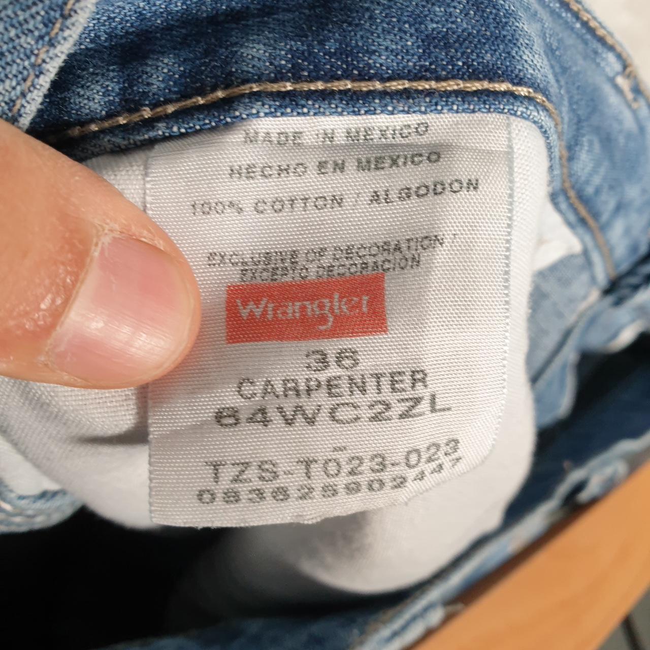 Vintage Wrangler Denim Shorts Jorts Cargo Men’s W36 Blue Baggy Cotton