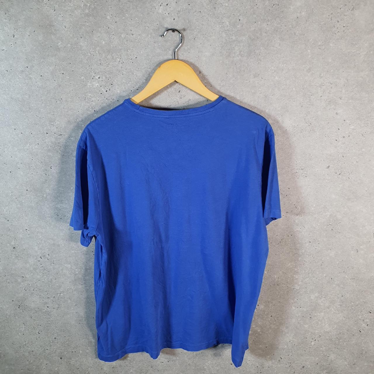 Vintage Ralph Lauren Polo Sport T Shirt Men’s Large Blue  Classic Fit Embroidered Pony C8701