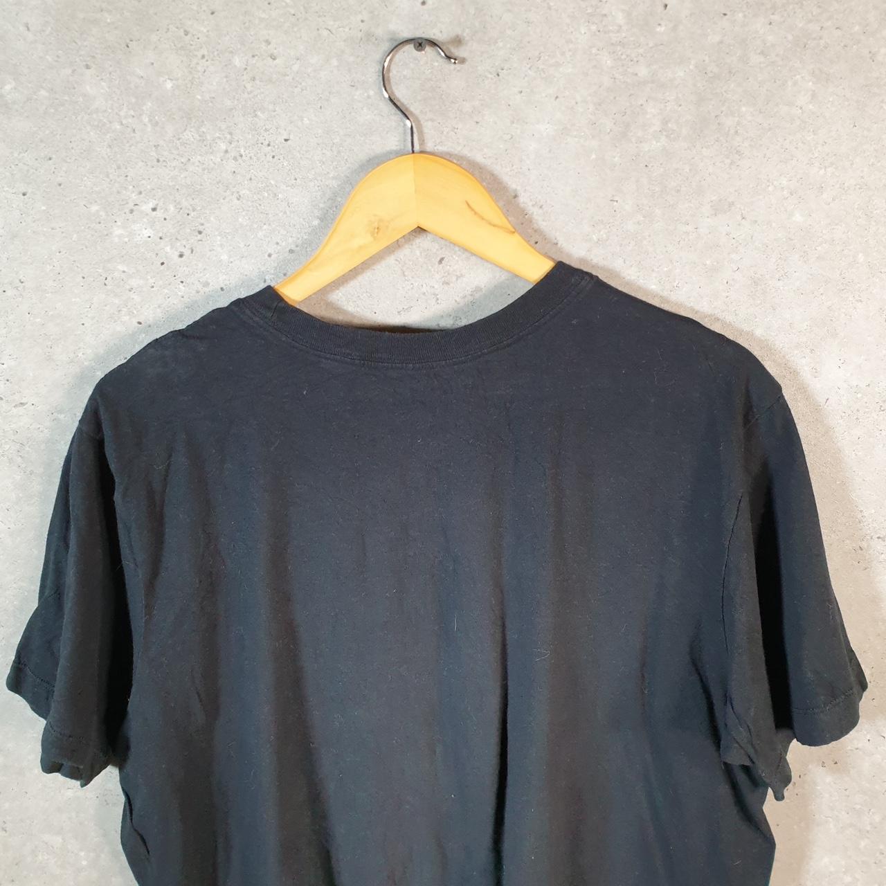 Vintage Nike T Shirt Men’s Large Black Printed Casual Logo Athletic C8284