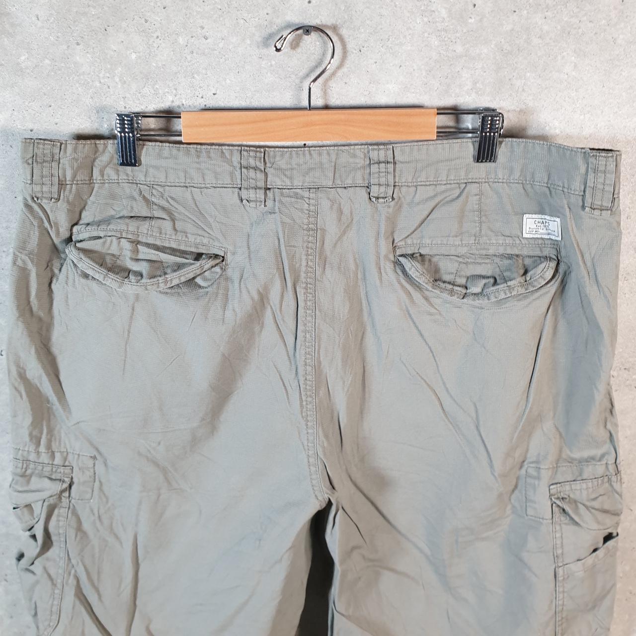 Vintage Chaps Ralph Lauren Chino Shorts Jorts Cargo Men’s W42 Grey Baggy Cotton A4283