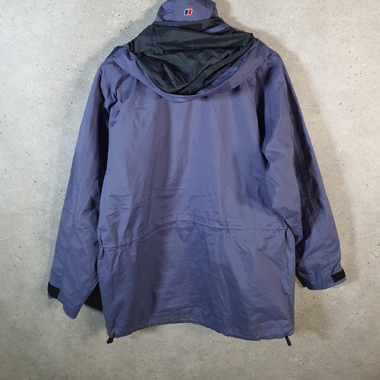 Vintage Bergahus Shell Jacket Women’s UK12 Purple Logo Full Zip Winter