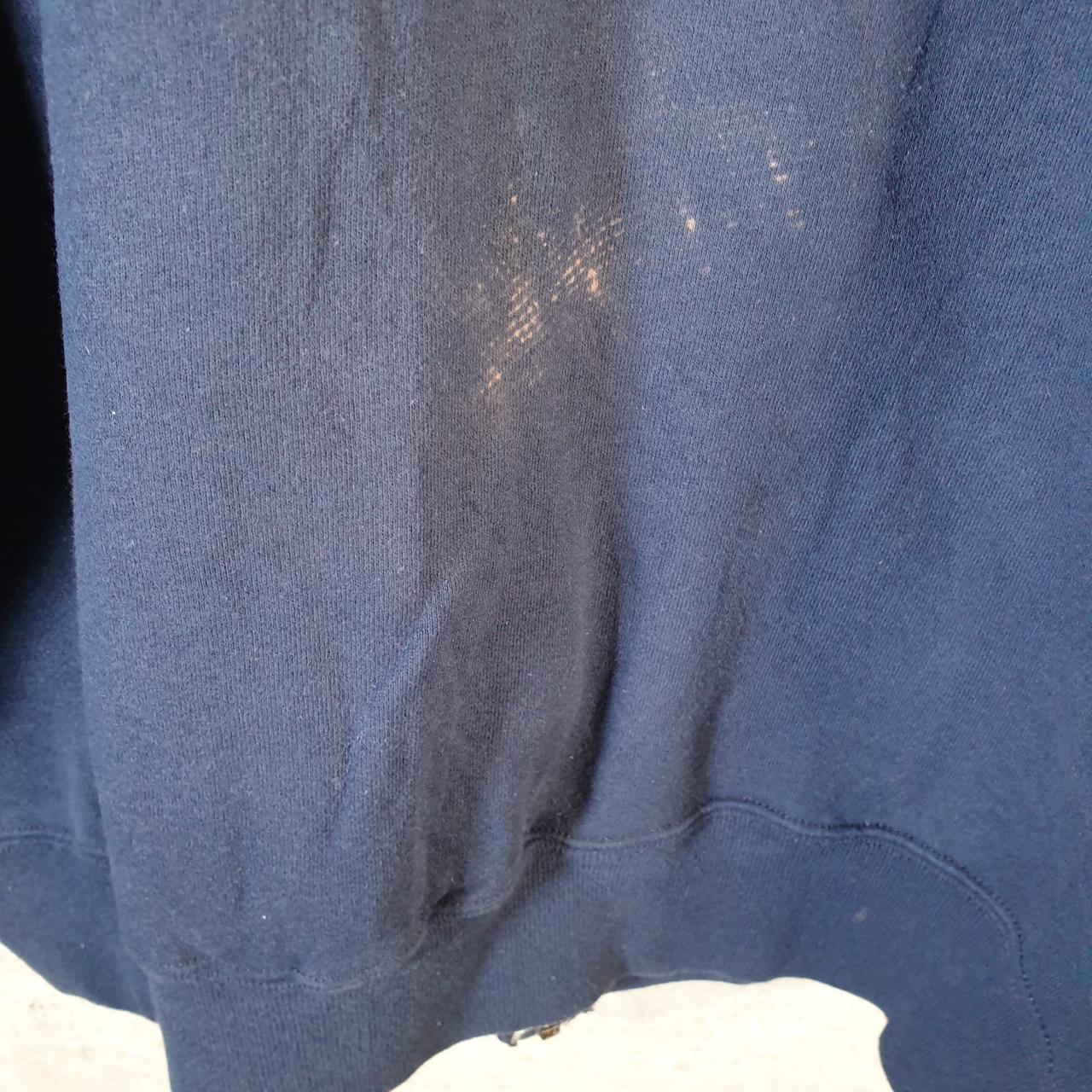 Vintage Russell Athletic Sweatshirt Men’s Large Navy Blue USA Baggy Blank Full Zip