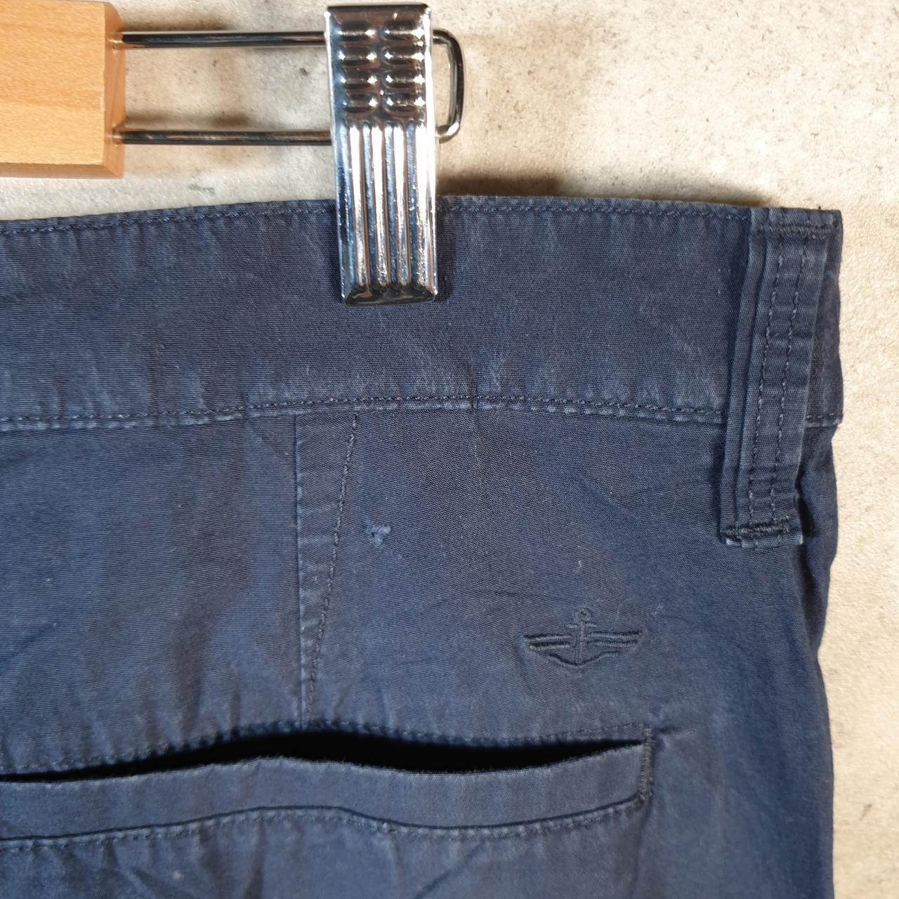 Vintage Dockers Chino Shorts Jorts Cargo Men’s W38 Navy Blue Baggy Cotton