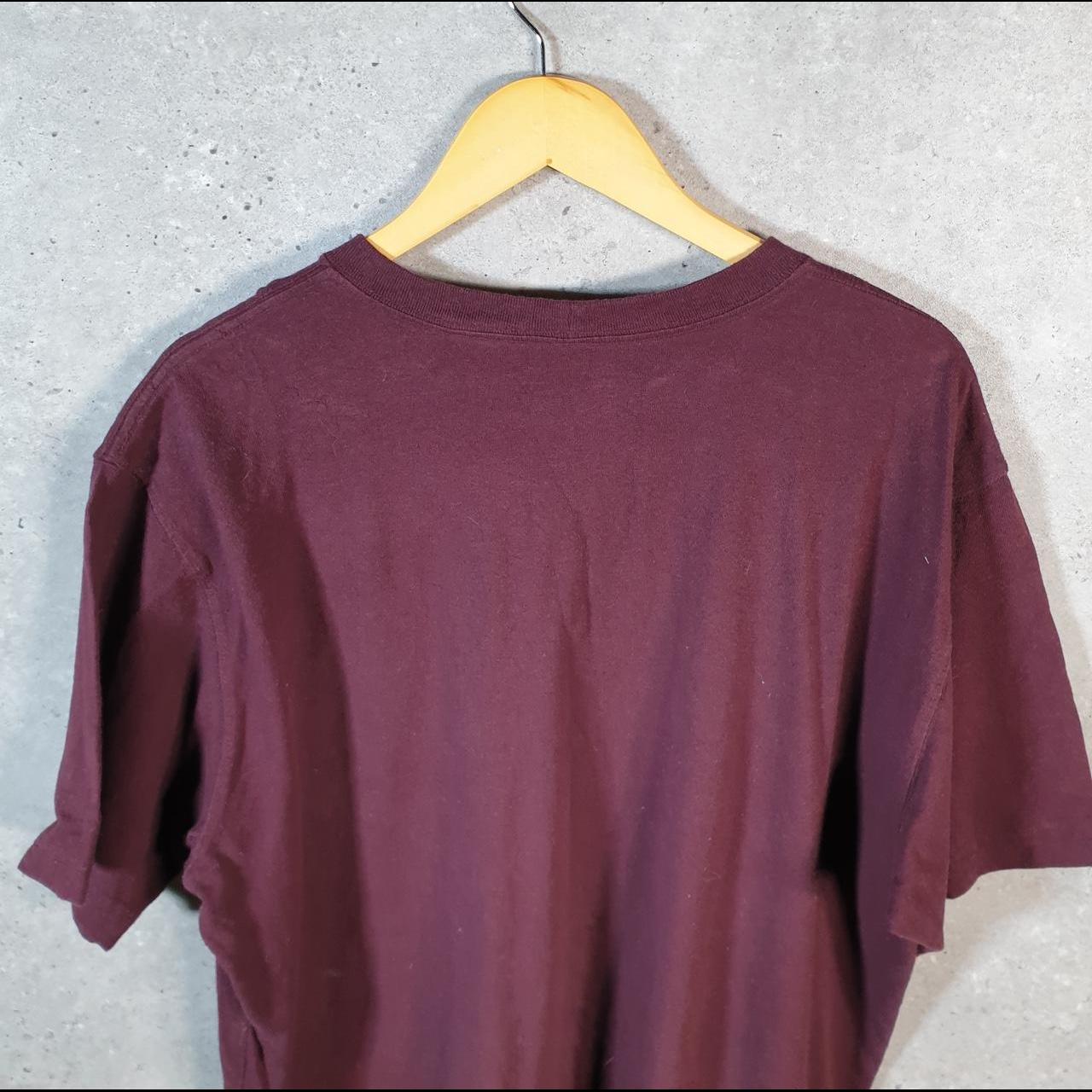 Vintage Carhartt Pocket T Shirt Men’s Medium Burgundy Red Workwear Chore Utility Original Fit C9328