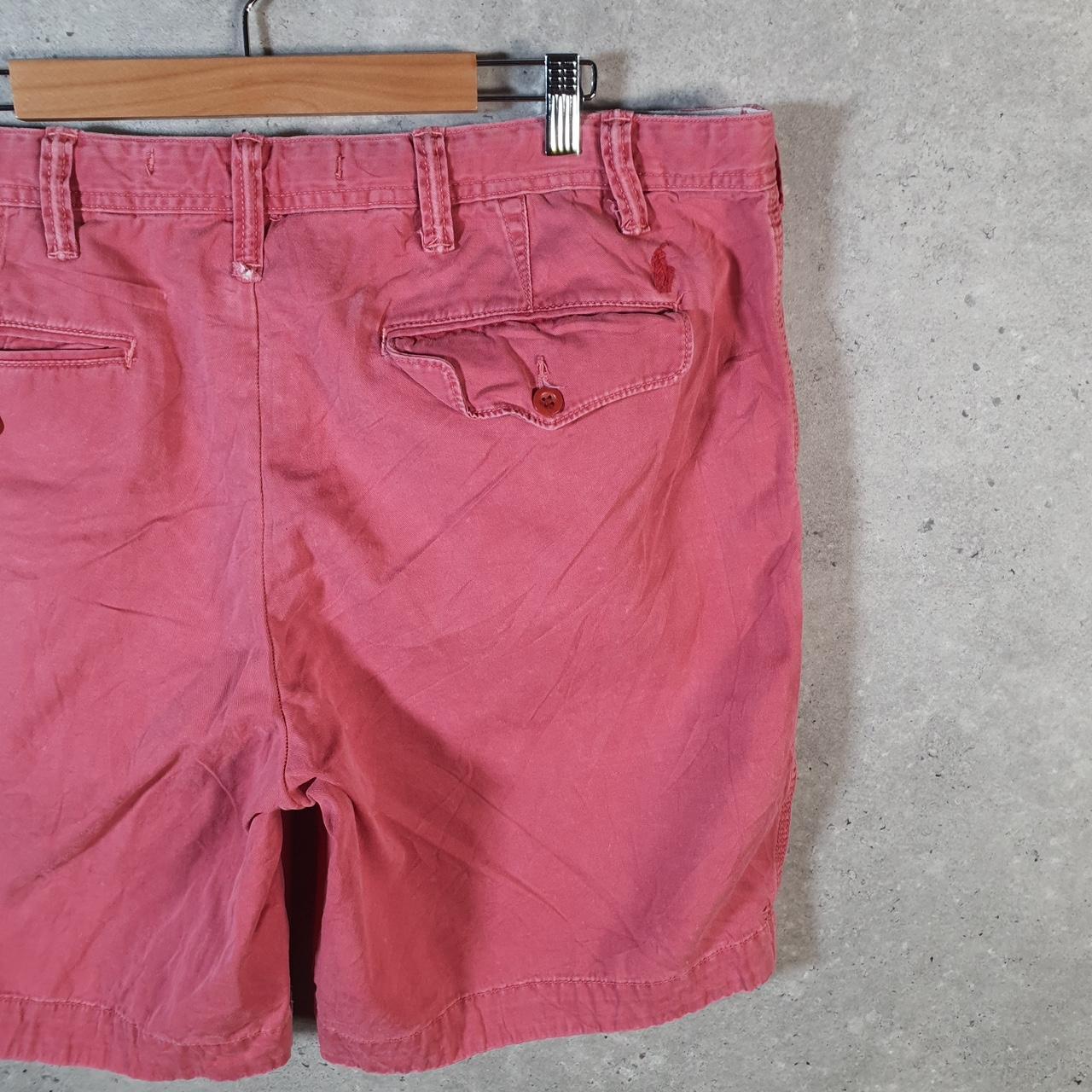 Vintage Ralph Lauren Polo Shorts Jorts Chino Cargo Men’s W40 Tall Pink Baggy Cotton