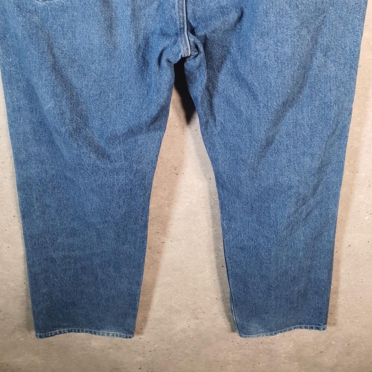 Vintage Carhartt Workwear Carpenter Jeans Mens W38 L30 Blue Denim Traditional Fit USA