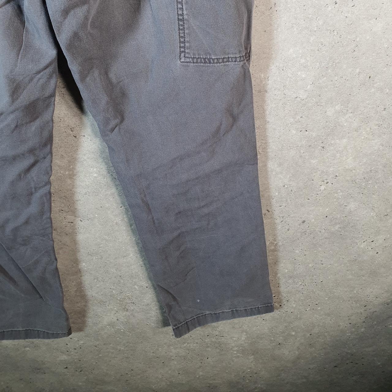 Vintage Carhartt Carpenter Trousers Mens W32 L32 Grey Relaxed Fit Workwear USA