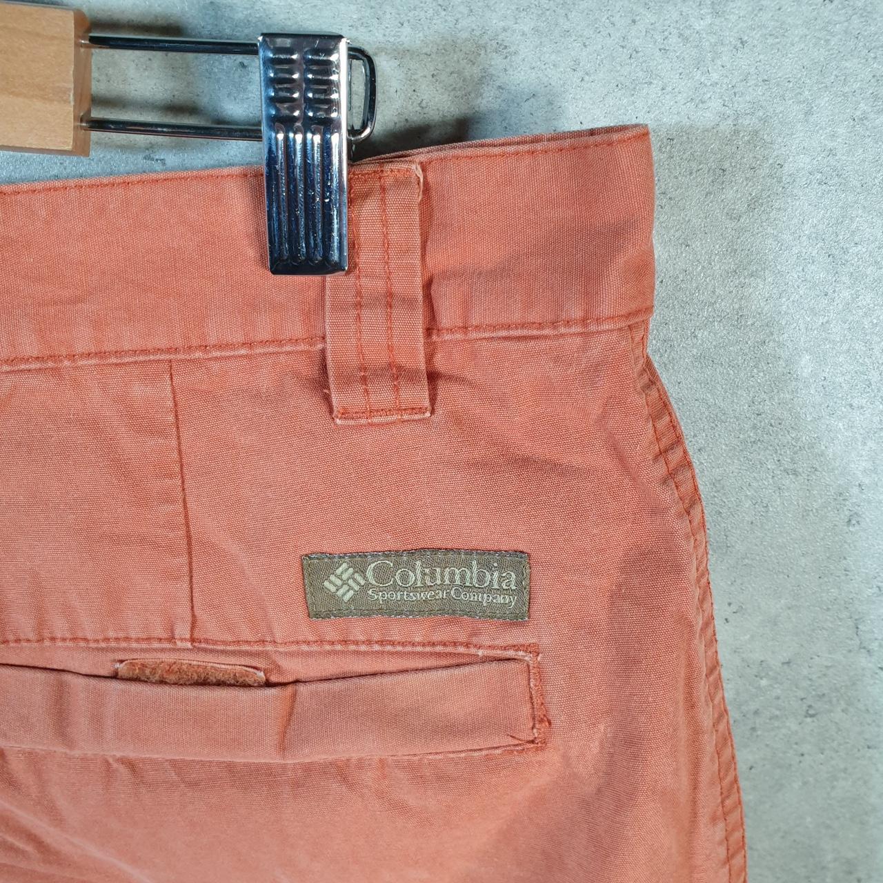 Vintage Columbia Performance Fishing Gear Shorts Men’s W36 Orange Athletic Hiking