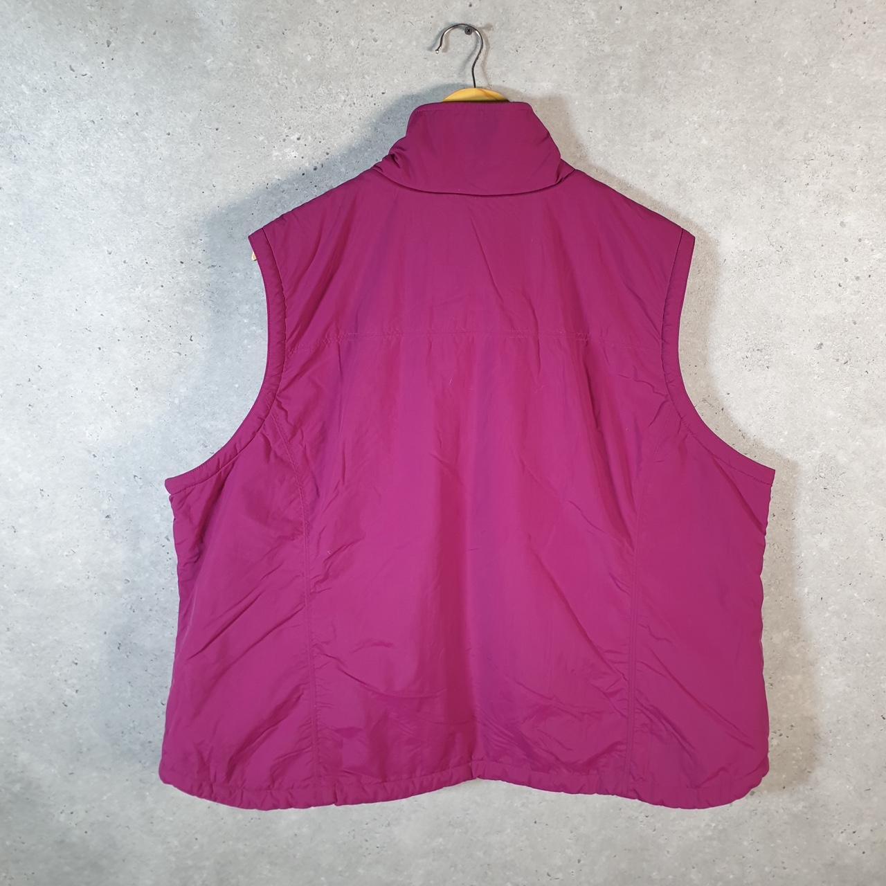 Vintage L.L. Bean Gilet Puffer Jacket Womens 3XL Pink Waterproof Shell