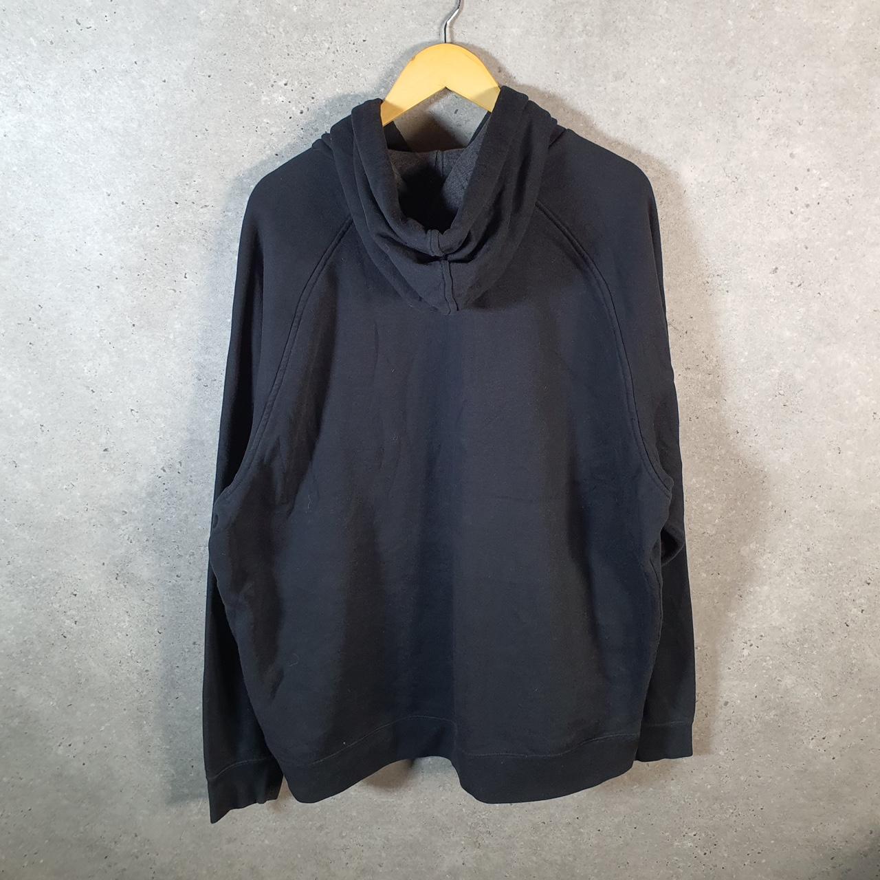 Vintage Nike 90s Embroidered Hoodie Mens 2XL Black Single Swoosh Y2K Pullover Logo