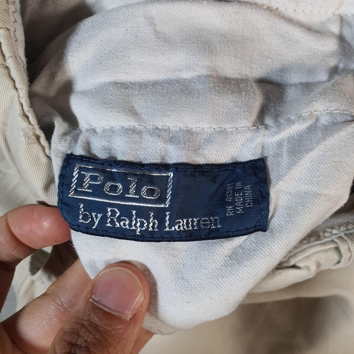 Vintage Ralph Lauren Polo Shorts Jorts Chino Cargo Men’s W40 Brown Baggy Cotton