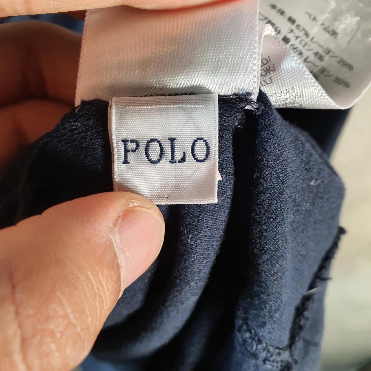 Vintage Ralph Lauren Polo Sweatshirt Men’s 2XL Big Navy Blue Cotton 1/4 Zip Pony