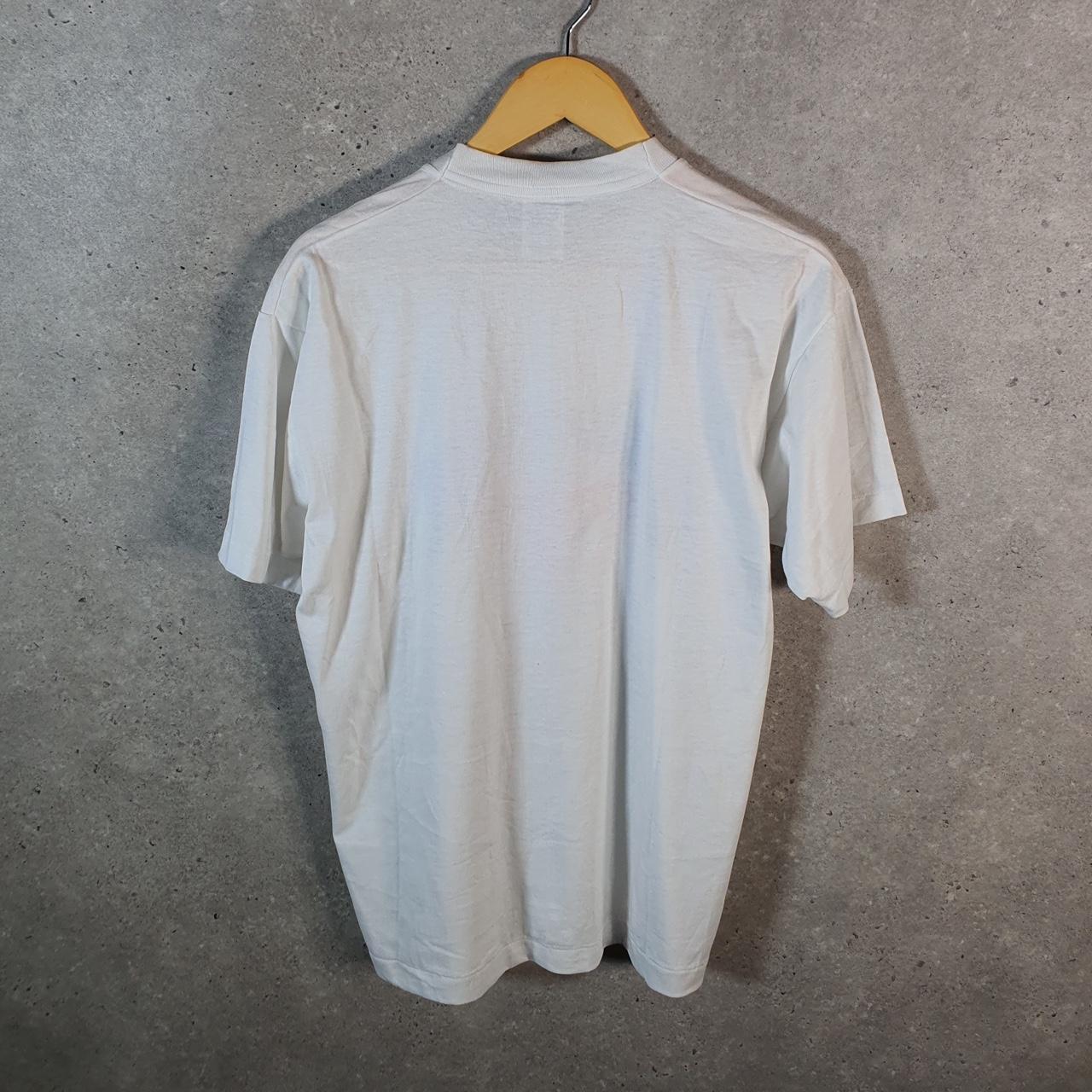 Vintage Fruit of the Loom American Red Cross 90s USA Single Stitch T Shirt Men’s Large White