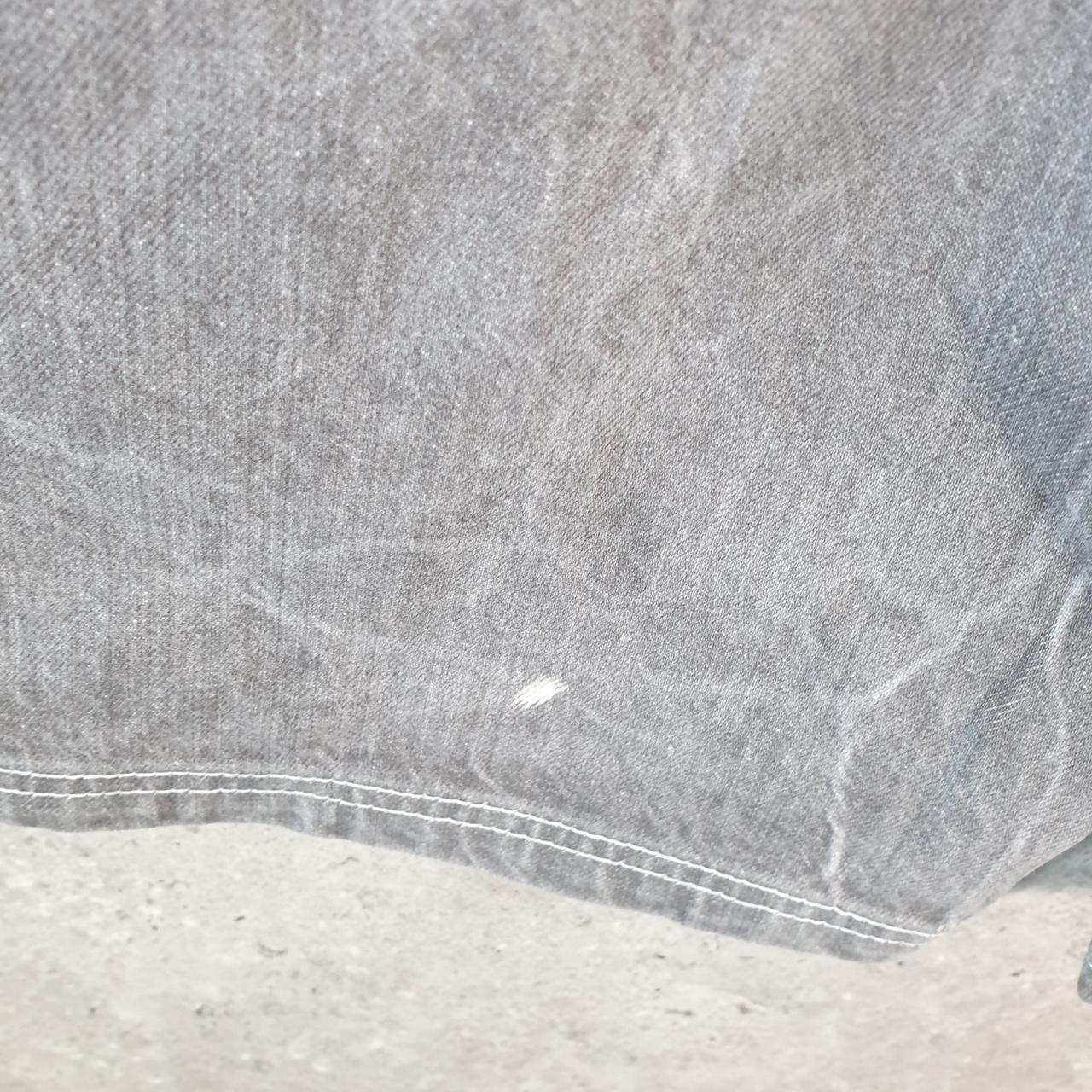 Vintage Eight 732 Baggy Y2K Hip Hop Jeans Shorts Jorts Mens W40 Grey Denim USA Big Fish Vintage