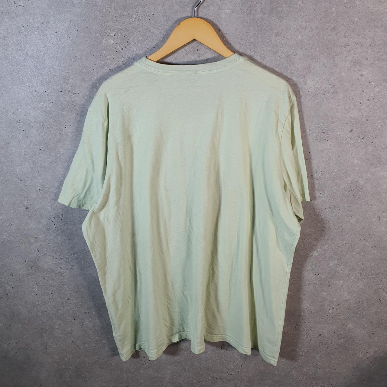 Vintage Adidas Spellout T Shirt Men’s 2XL Green Three Stripes Logo Athletic