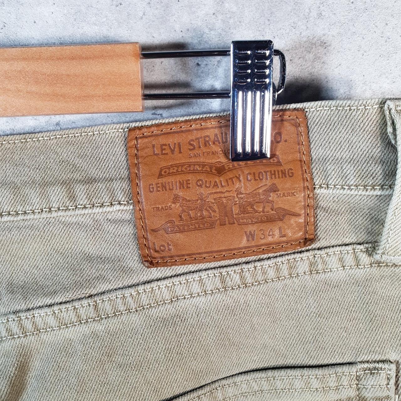 Vintage Levi’s Baggy Shorts Jorts Cargo Mens W34 Khaki Green Relaxed Denim