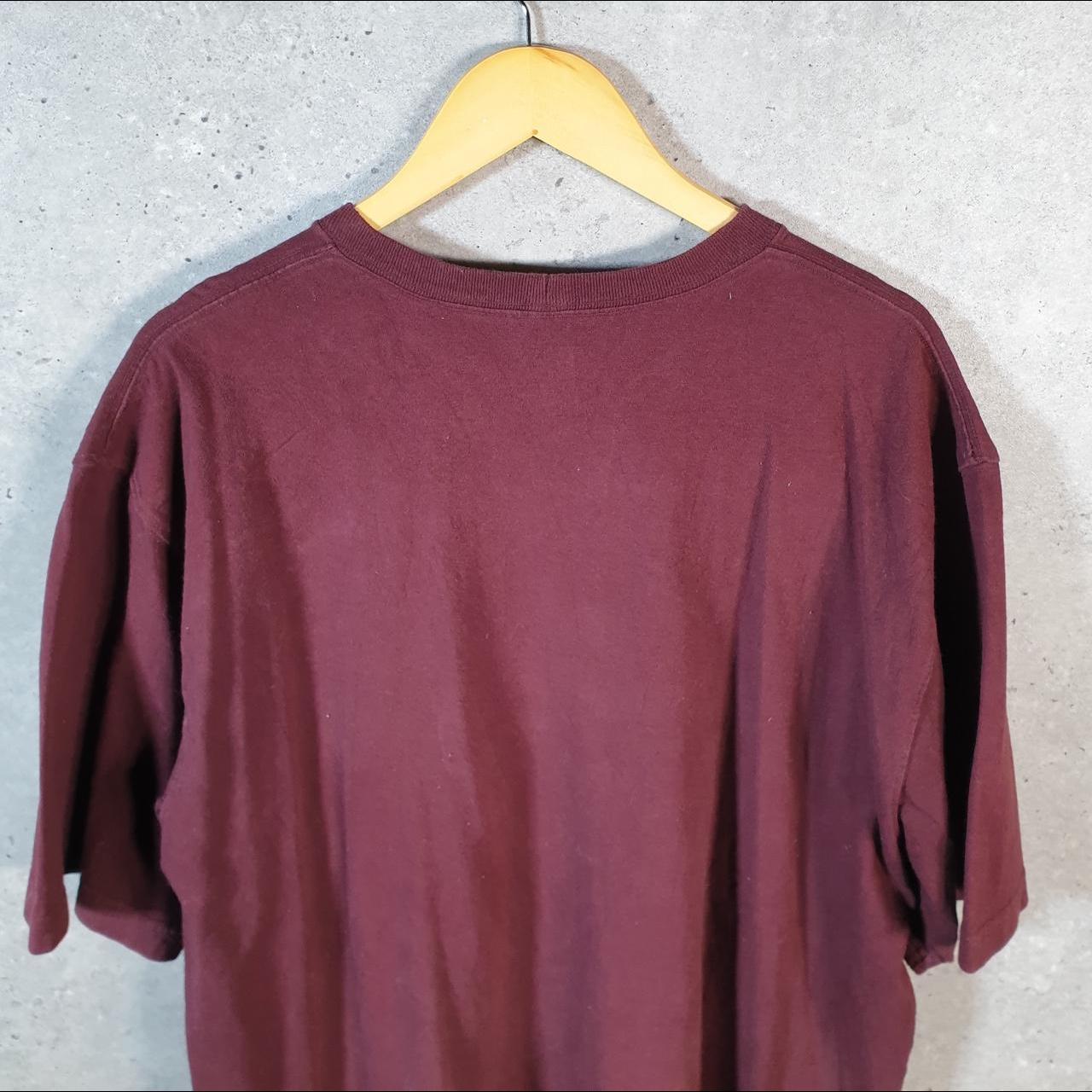 Vintage Carhartt Pocket T Shirt Men’s Large Burgundy Red Workwear Chore Utility Original Fit C9348