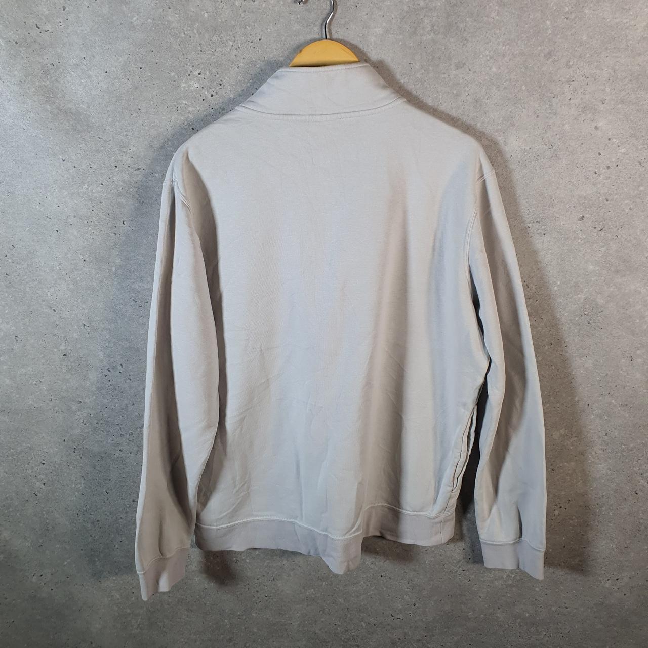 Vintage Nike 1/4 Zip Sweatshirt Men’s Large White Swoosh Y2K Pullover Logo