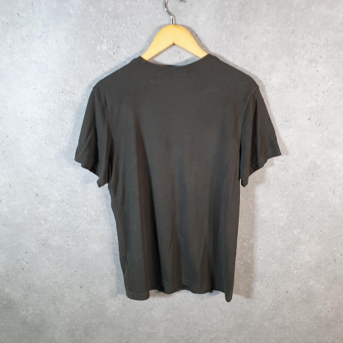 Vintage Nike Dri Fit Spellout T Shirt Men’s Small Black Logo Swoosh Athletic