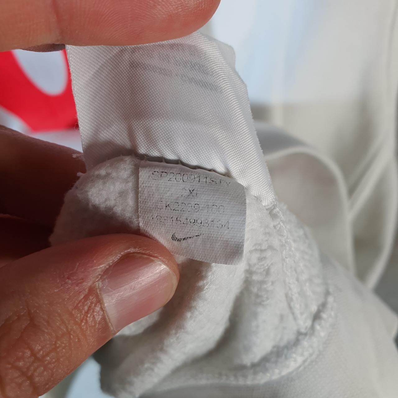 Vintage Nike Just Do It Sweatshirt Mens 2XL White Swoosh Y2K Pullover Logo