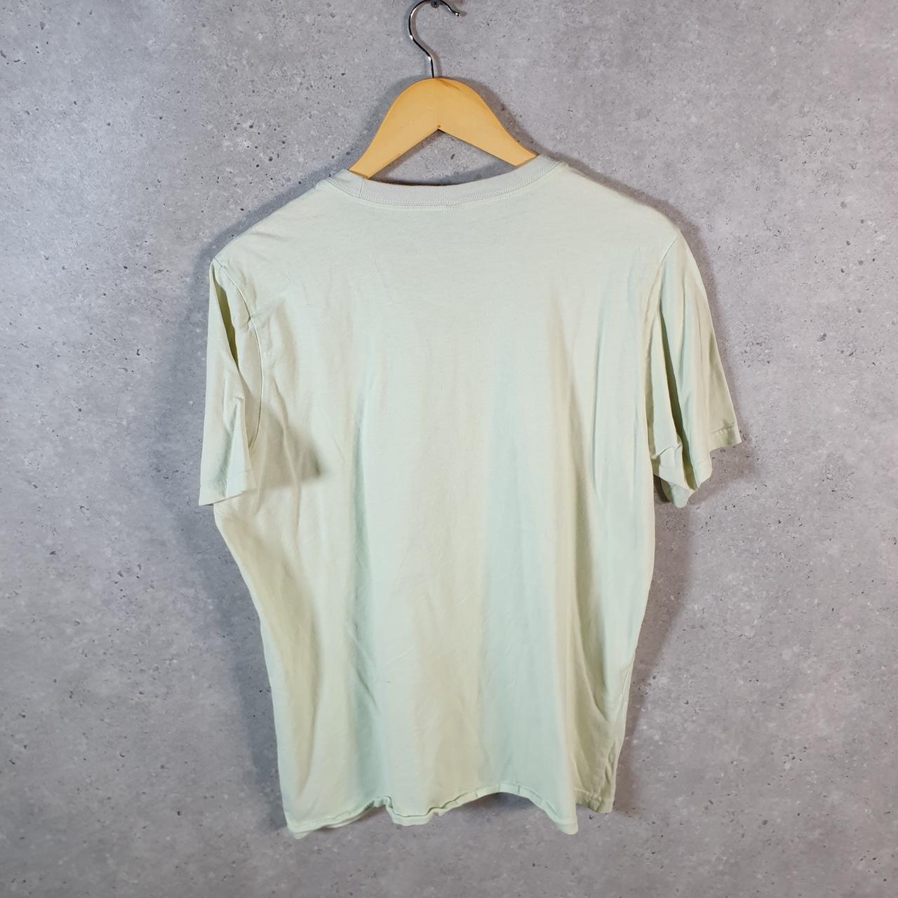 Vintage Adidas Spellout T Shirt Men’s Medium Green Three Stripes Athletic