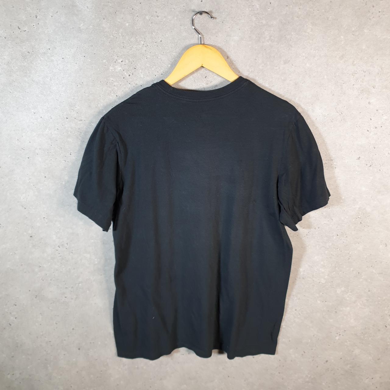 Vintage Nike Spellout Club T Shirt Men’s Medium Black Logo Swoosh Athletic C9783