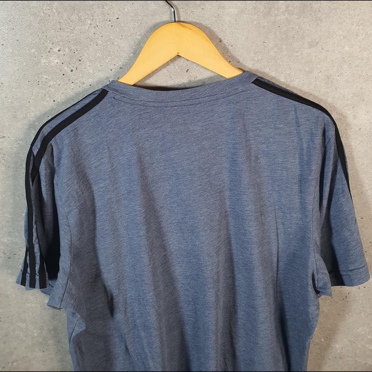 Vintage Adidas Amplifier T Shirt Shirt Men’s XL Grey Three Stripes Logo Athletic C9720