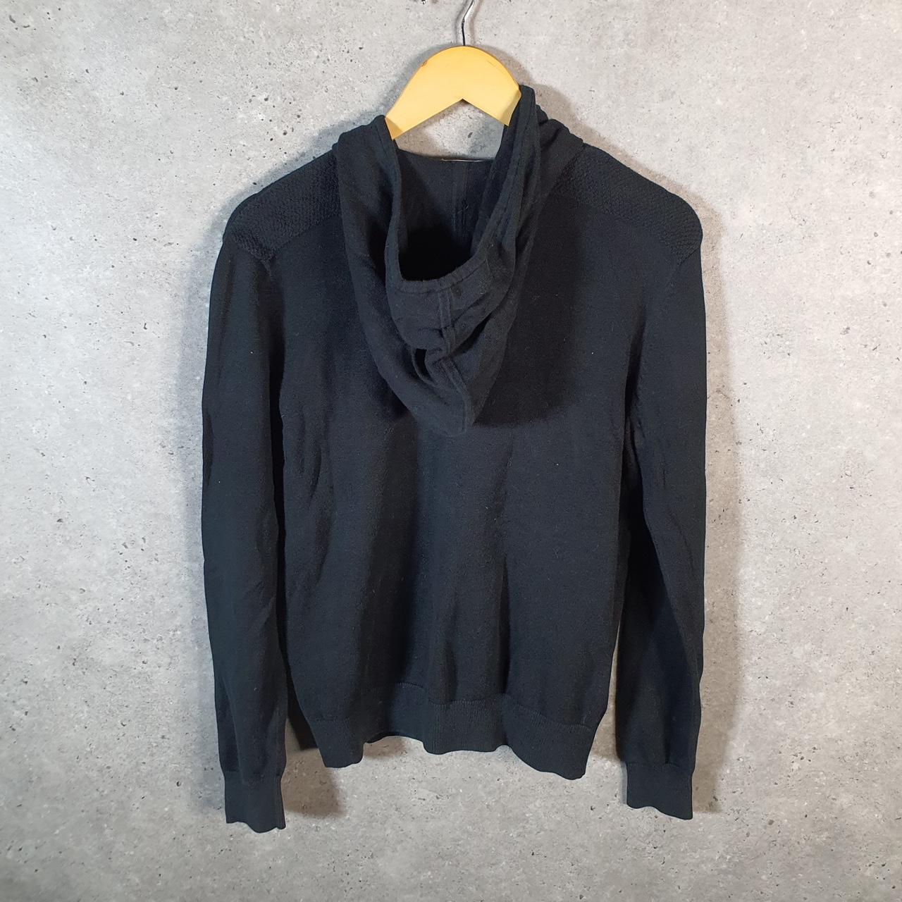 Vintage Lacoste Hoodie Men’s XS Black Full Zip Logo Y2K Jumper Logo Casual