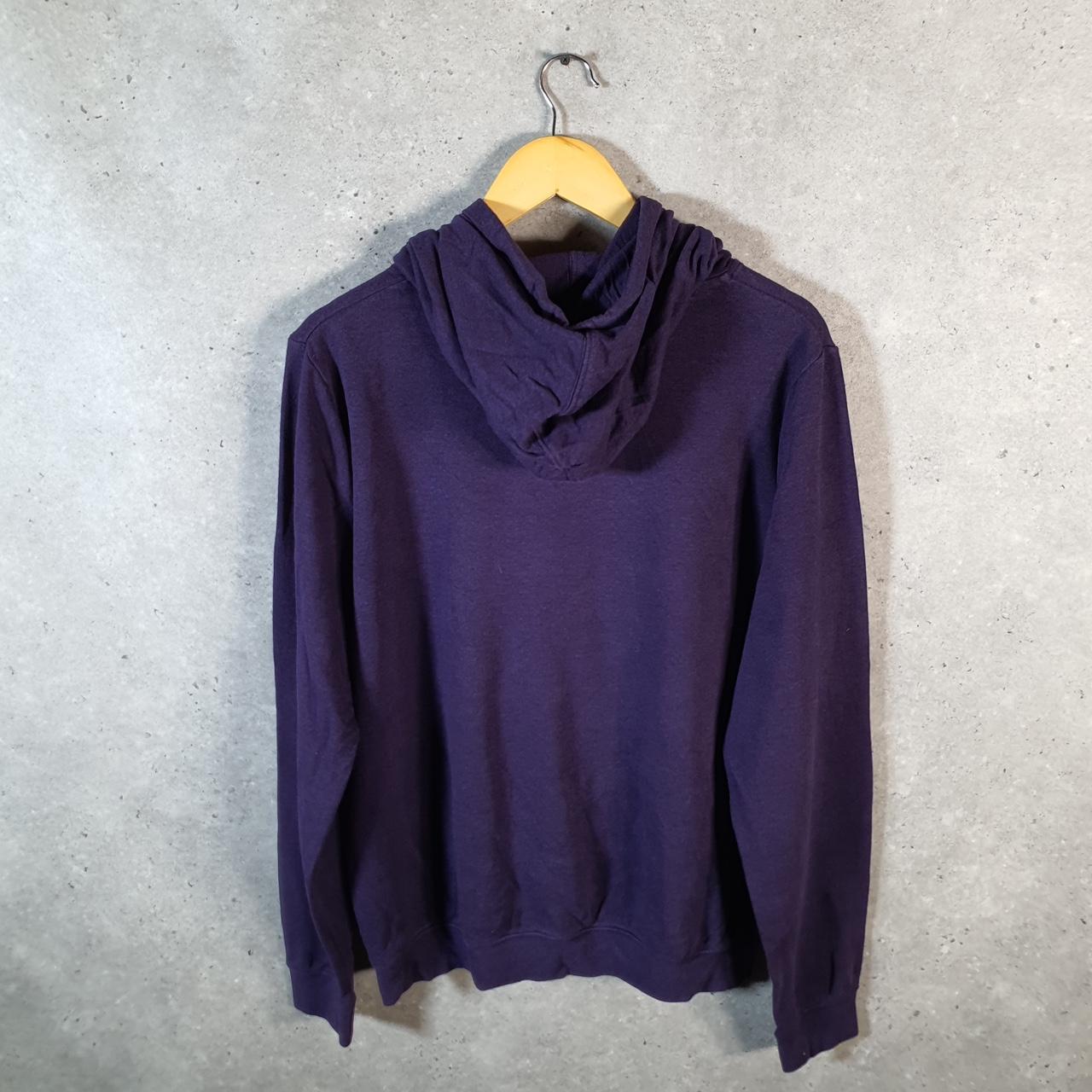 Vintage Nike Club Hoodie Womens XL Purple Swoosh Y2K Pullover Logo