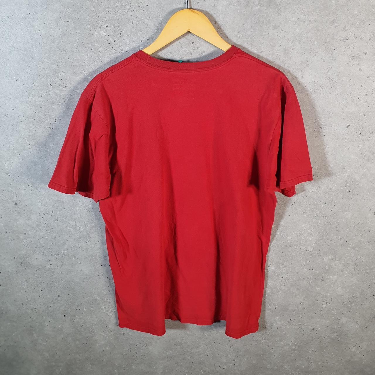 Vintage Adidas Go To Tee T Shirt Men’s Large Red Three Stripes Logo