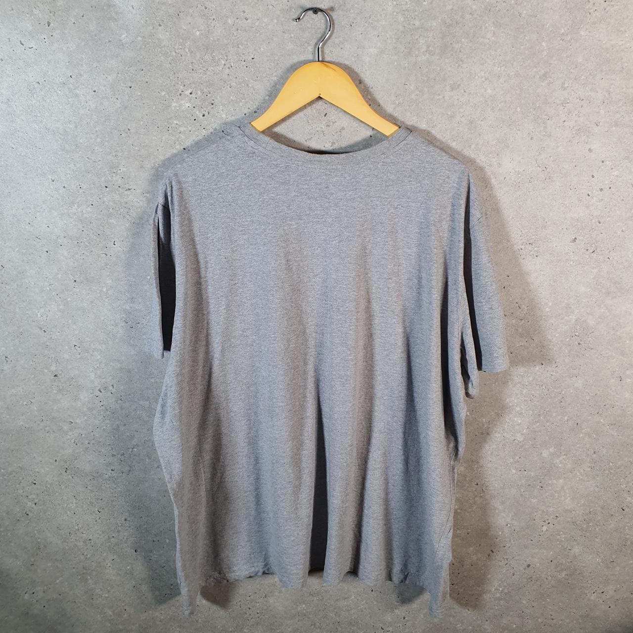 Vintage Adidas Spellout Retro T Shirt Men’s 2XL Grey Three Stripes Logo