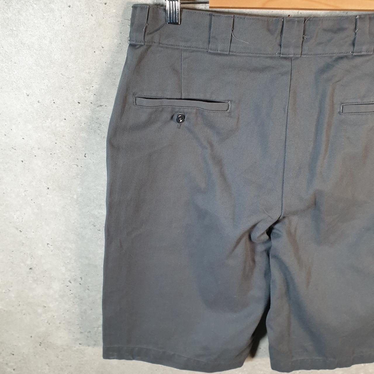 Vintage Dickies Baggy Chino Shorts Jorts Cargo Mens W36 Grey Loose Fit