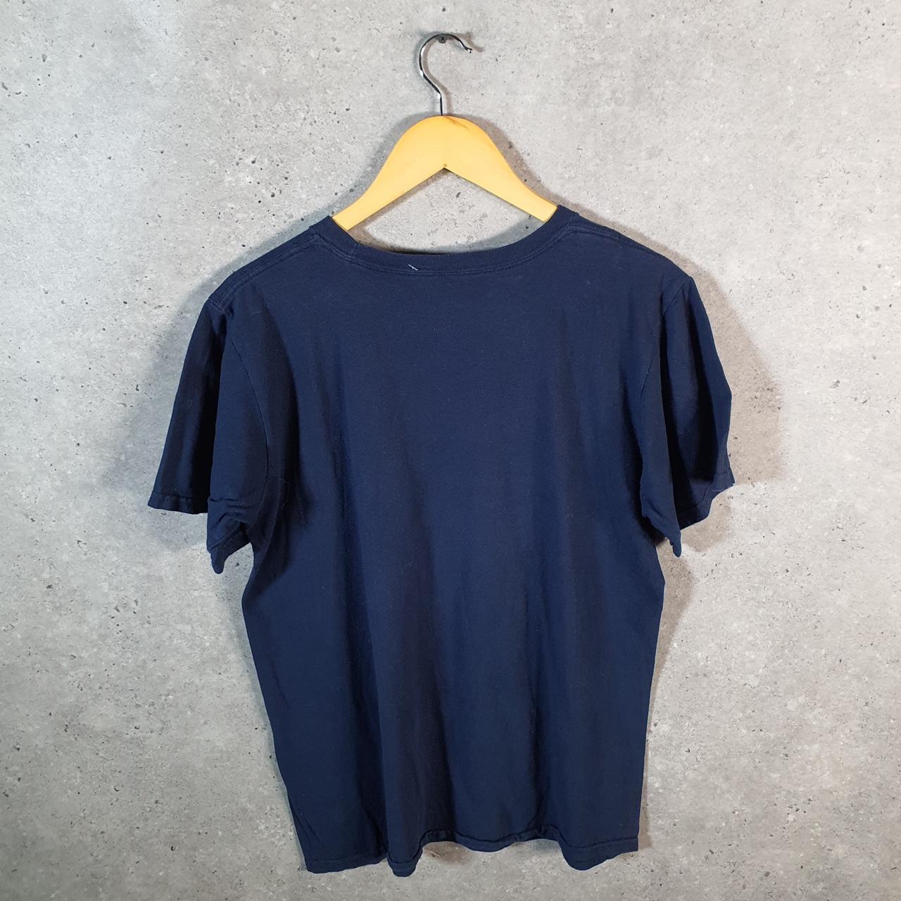 Vintage Adidas Go To Tee T Shirt Men’s Medium Navy Blue Three Stripes Logo Athletic