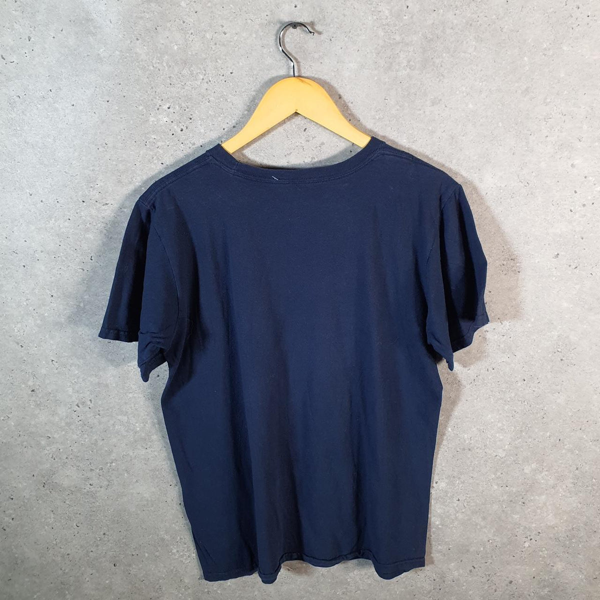 Vintage Adidas Go To Tee T Shirt Men’s Medium Navy Blue Three Stripes Logo Athletic