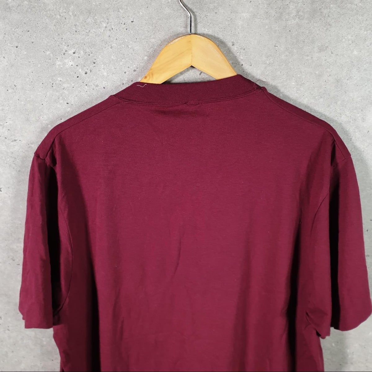 Vintage Soffes Shirts Health Army USA Single Stitch T Shirt Men’s XL Burgundy Red Big Fish Vintage