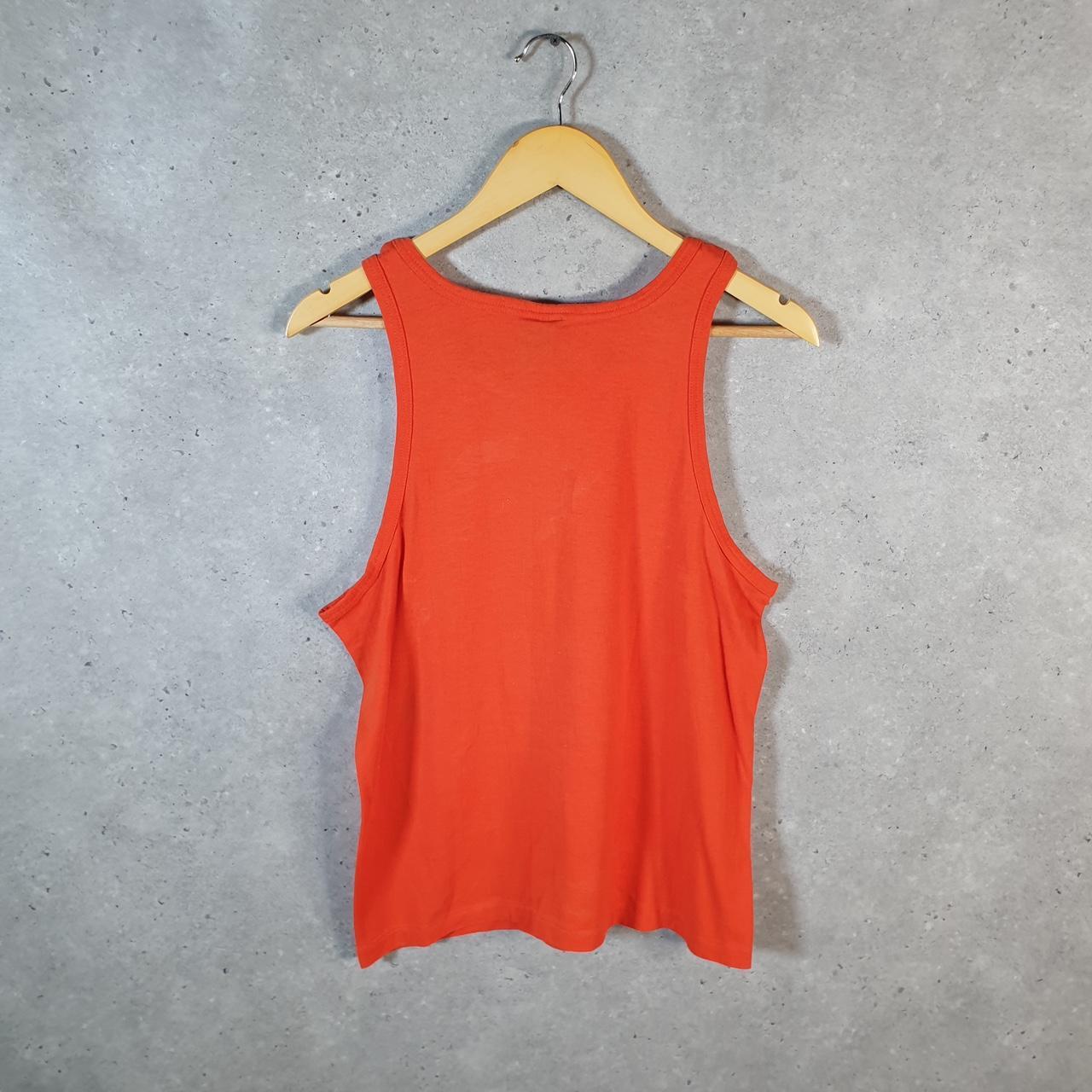 Vintage Tees Unlimited Crappie Fish 90s USA Single Stitch Vest Men’s Medium Orange