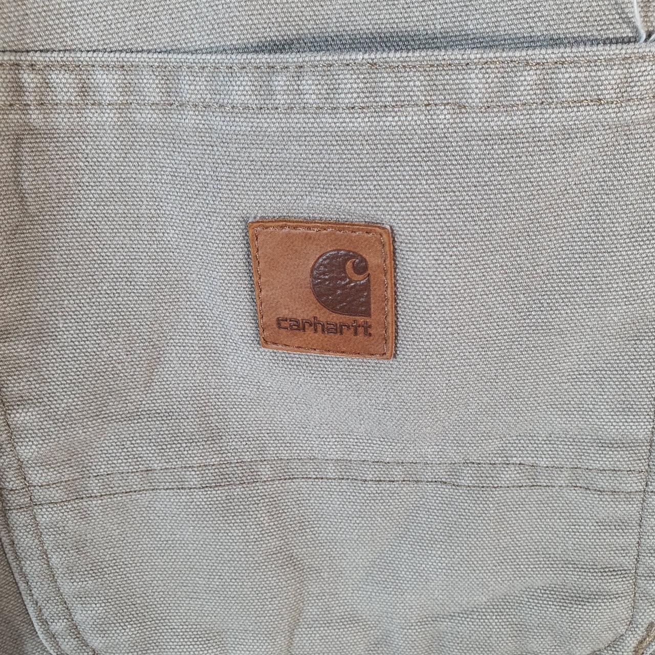 Vintage Carhartt Baggy Carpenter Shorts Jorts Cargo Men’s W38 Grey Relaxed Fit Workwear A4854