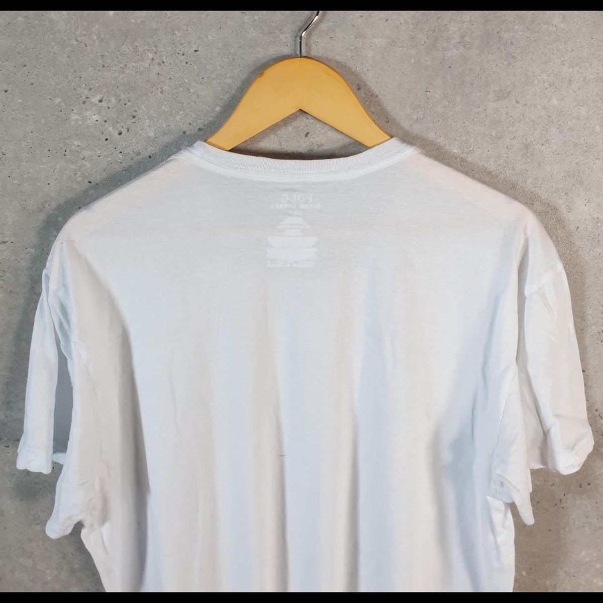 Vintage Ralph Lauren Polo Sport T Shirt Men’s Large White Classic Fit Embroidered Pony C8580